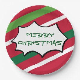 Prato De Papel Placas de Natal em greve