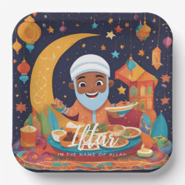 Prato De Papel Placas De Pai Descartáveis Iftar