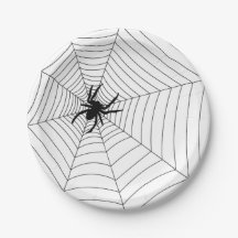Placas de Papel - Aranha do Partido Halloween