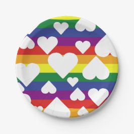 Prato De Papel Placas De Papel Arco-Íris