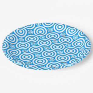 Prato De Papel PLACAS DE PAPEL-BRUXO-Lt-Branco-Azul