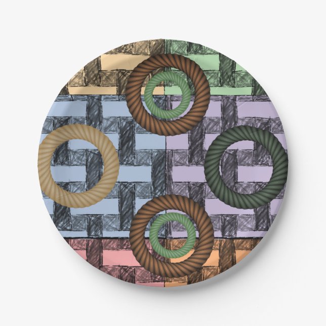 Prato De Papel Placas de papel Circular (Frente)