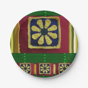 Prato De Papel Placas de papel crochê