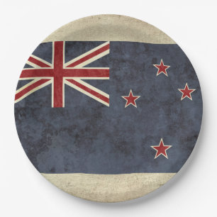 Prato De Papel Placas de papel da bandeira de Nova Zelândia