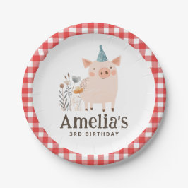 Prato De Papel Placas de papel da Festa de aniversário da fazenda