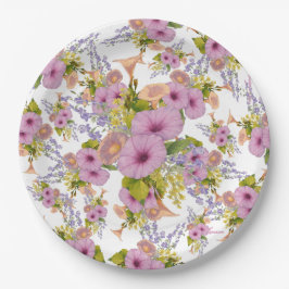 Prato De Papel Placas de Papel da Flora Selvagem da Costa do Golf