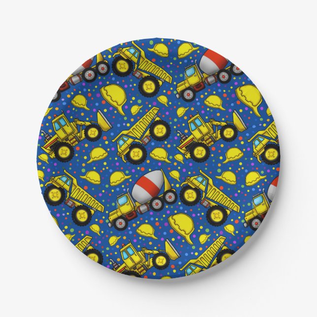 Prato De Papel Placas de papel da zona de construção (Frente)