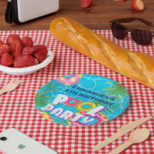 Placas de papel de aniversário do Partido da Pisci