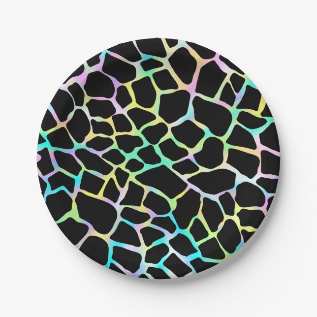 Prato De Papel Placas de papel de aniversário para Girafa de Fest (Frente)