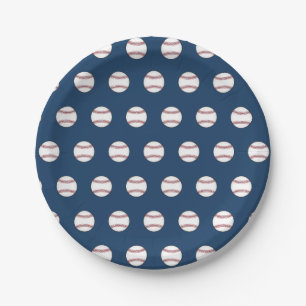 Prato De Papel Placas de papel de baseball em piquenique no CHURR