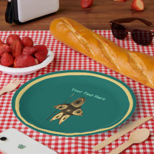 Prato De Papel Placas de papel de caça a unidades fractais