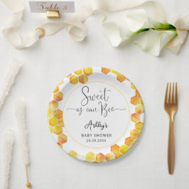 Prato De Papel Placas De Papel De Chá de fraldas De Abelhas Como