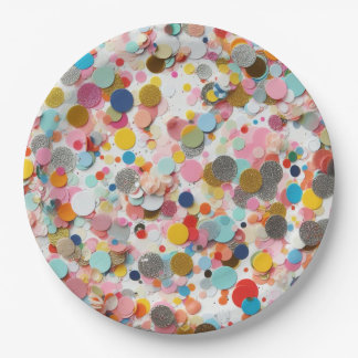Prato De Papel Placas de papel de Confetti!