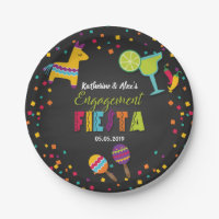 Placas de papel de Engagment da festa