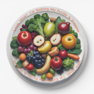 Prato De Papel Placas de papel de Fruta AI e Veggie
