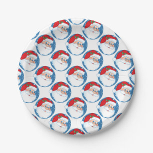 Prato De Papel Placas de papel de Natal/Papai Noel