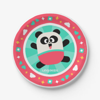 Prato De Papel Placas de Papel de Partido Lingokids com Elliot