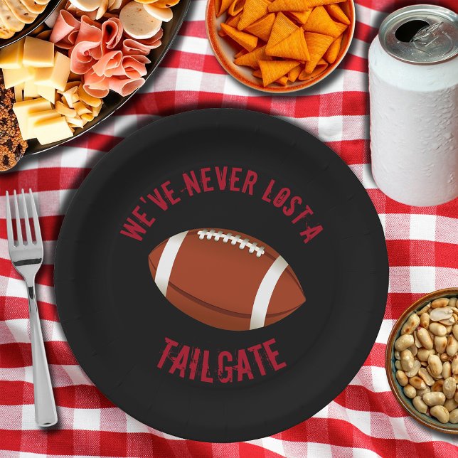 Prato De Papel Placas De Papel De Personalização De Futebol (Football Tailgating Paper Plates)