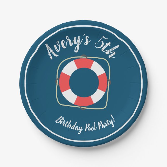 Prato De Papel Placas de papel de piscina (Frente)