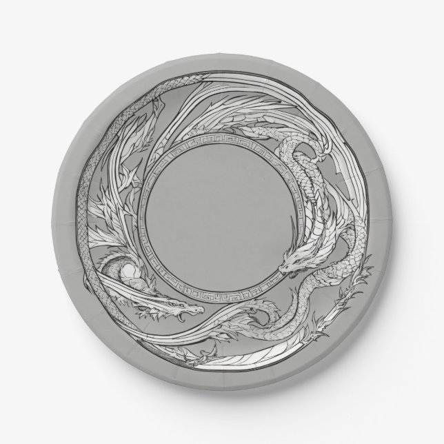 Prato De Papel Placas de papel descartáveis elegantes (Frente)