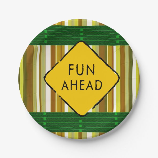 Prato De Papel Placas de papel divertidas (Frente)