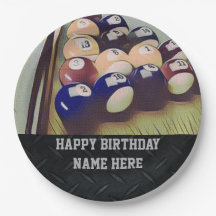 Placas de papel do aniversário adulto áspero dos