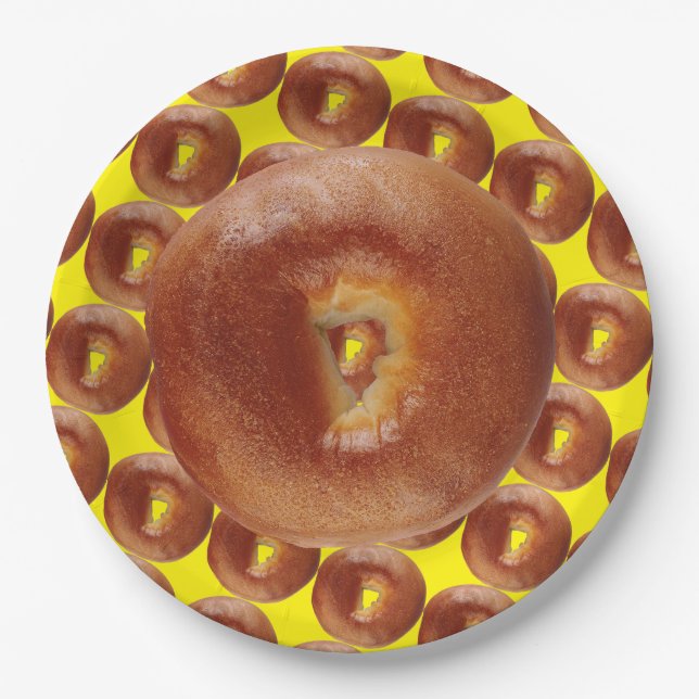 PRATO DE PAPEL PLACAS DE PAPEL DO BAGEL 2 (Frente)