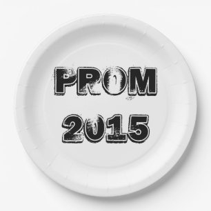 Prato De Papel Placas de papel do baile de formatura 2015