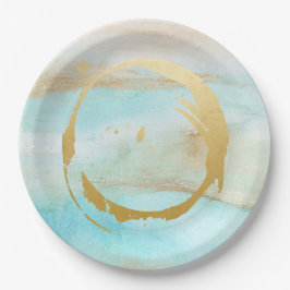 Prato De Papel Placas de papel do chá de fraldas nupcial de