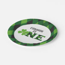 Placas de papel do Dia de São Patrício