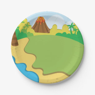 Prato De Papel Placas De Papel Do Dinossauro