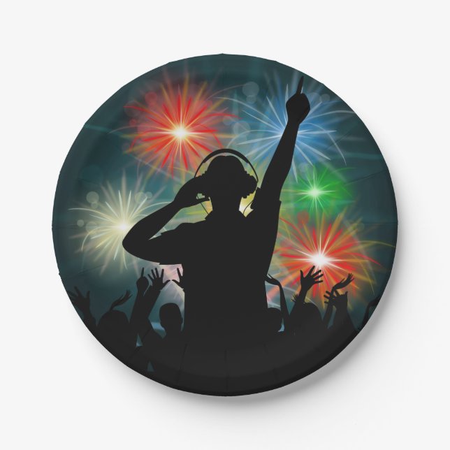 Prato De Papel Placas de papel do DJ da música (Frente)