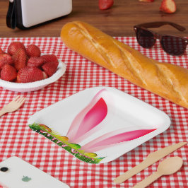 Prato De Papel Placas de papel do felz pascoa