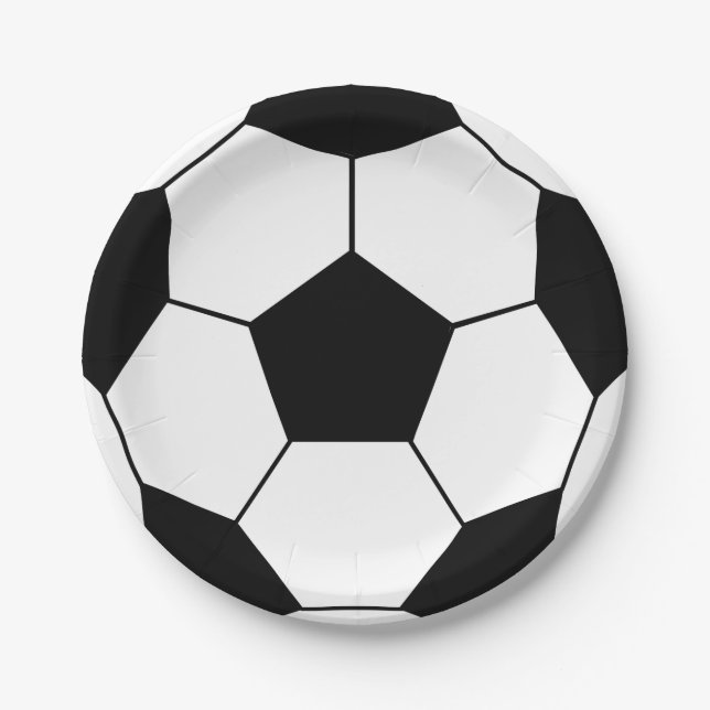 Prato De Papel Placas de papel do futebol (Frente)