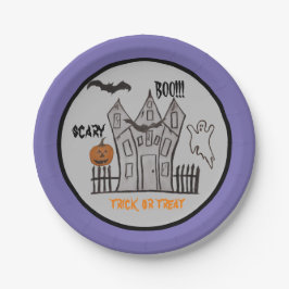 Prato De Papel Placas de papel do Halloween