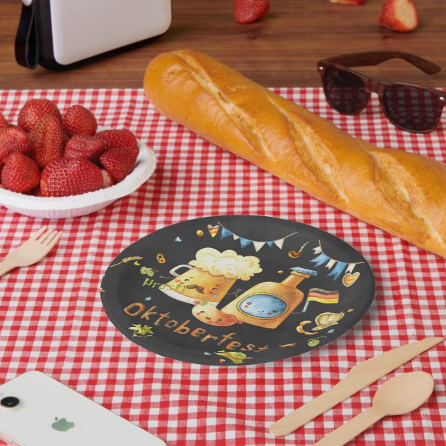 Prato De Papel Placas de papel do Oktoberfest (Piquenique)