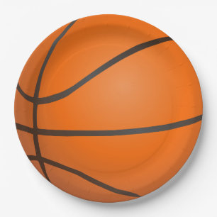 Prato De Papel Placas de papel do partido do basquetebol