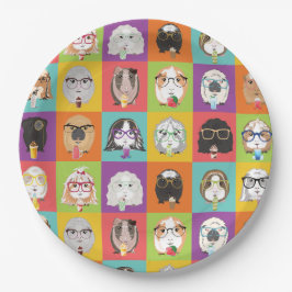 Prato De Papel Placas de papel do Partido Suíno