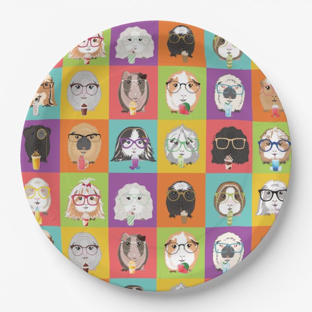 Prato De Papel Placas de papel do Partido Suíno (Frente)