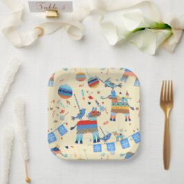 Prato De Papel Placas de papel do Pinata Party