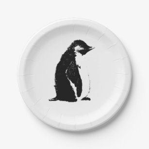 Prato De Papel Placas de papel do pinguim perfeito