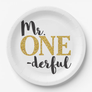 Prato De Papel Placas de papel do Sr. ONEderful 9"