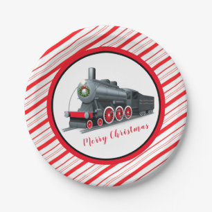 Prato De Papel Placas de papel do trem de Natal