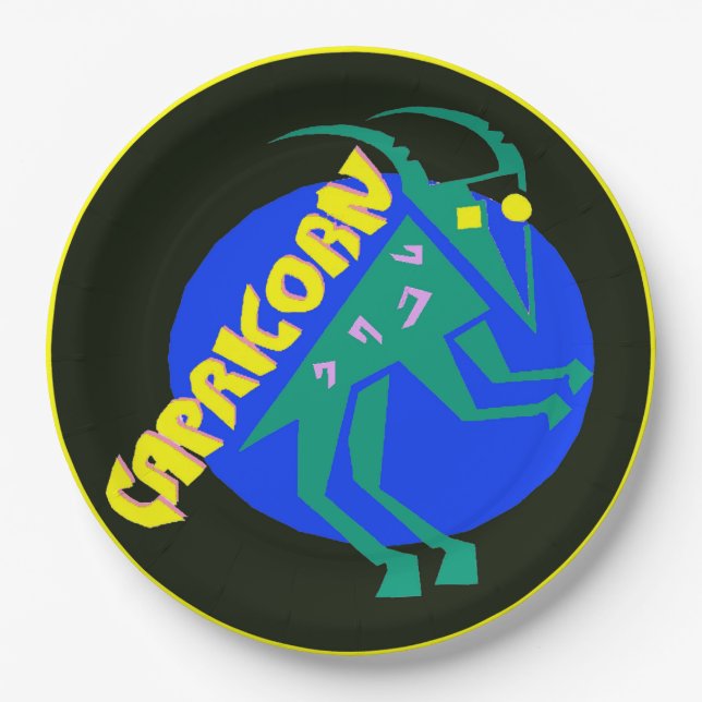 Prato De Papel Placas de papel do zodíaco do sinal do horóscopo (Frente)