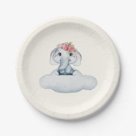 Prato De Papel Placas De Papel Elefante De Pequeno Docinho
