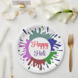 Prato De Papel Placas de papel Feliz e Coloridas