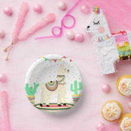 Prato De Papel Placas de papel Festa de aniversário Llama