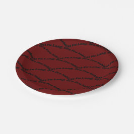 Prato De Papel Placas De Papel Fu Lang Da rua