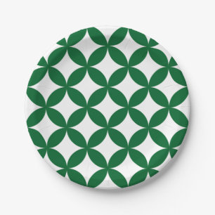 Prato De Papel Placas de papel Green Shippo 7"