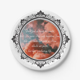 Prato De Papel Placas de papel John 3:16